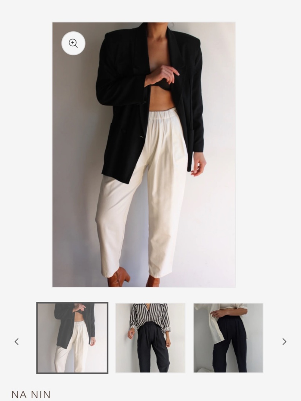 NA NIN Lena Raw Silk Pant